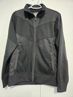 Express Black Track Jacket Full Zip‎ Athletic Moto Jacket Medium